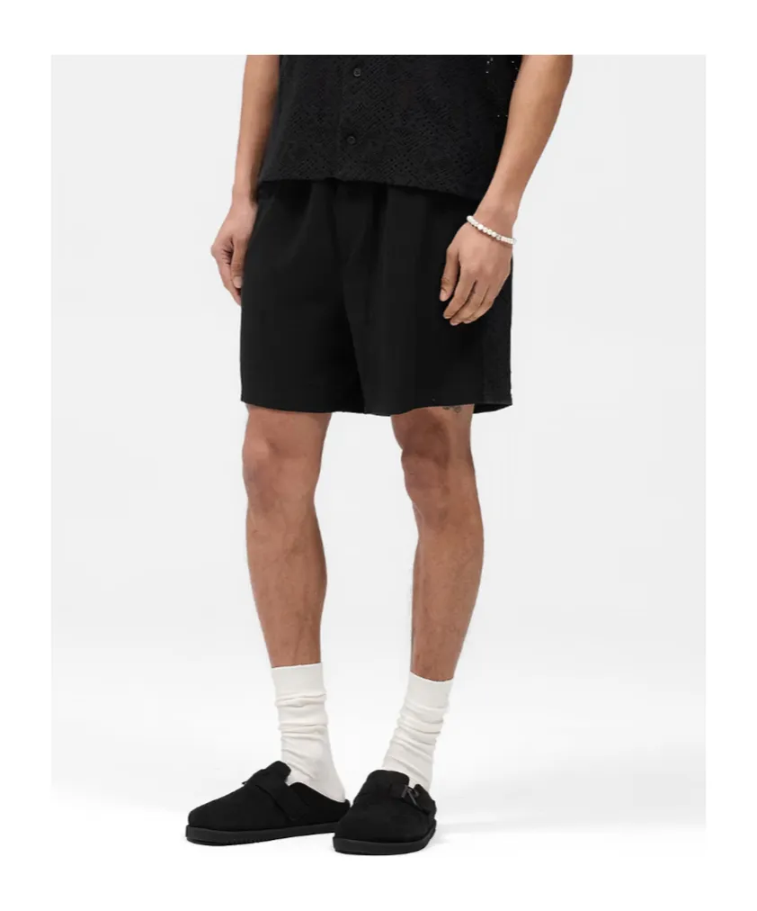 Knitted Panel Shorts