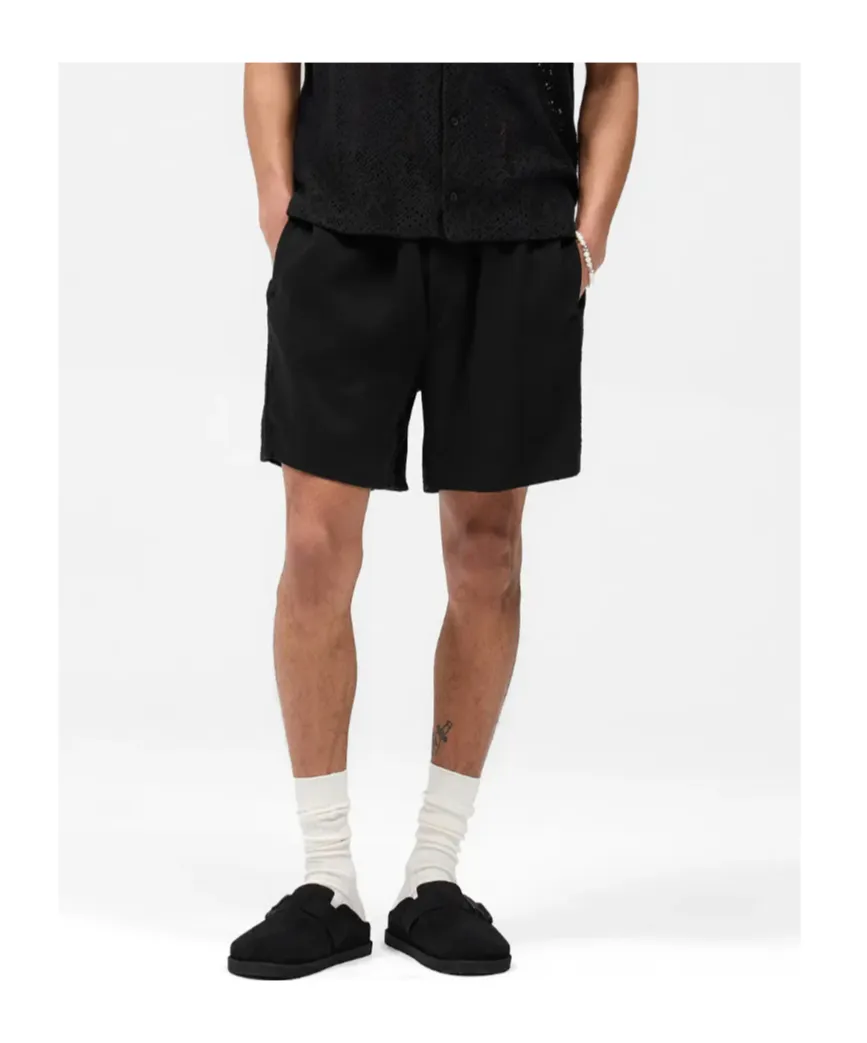 Knitted Panel Shorts