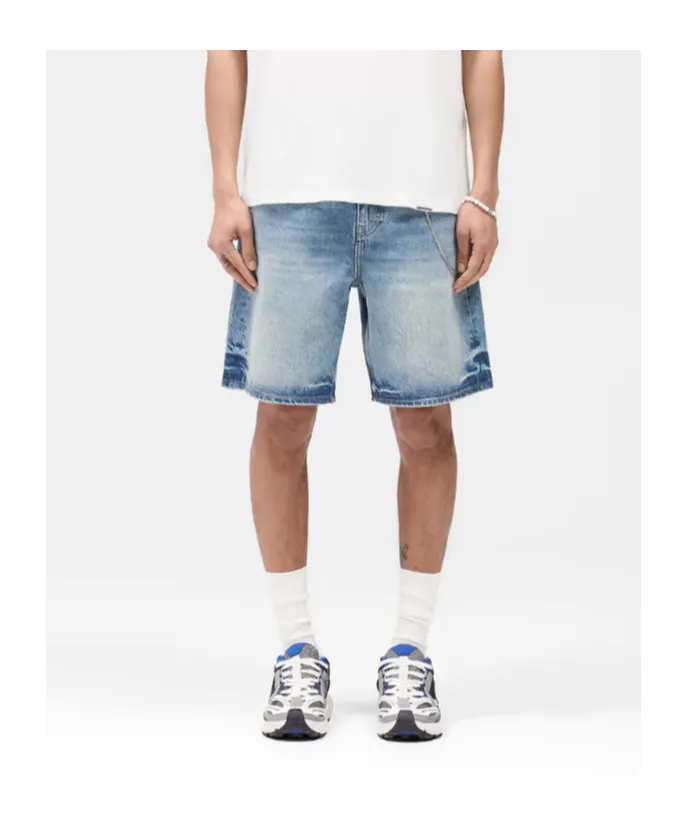 Logo Denim Shorts