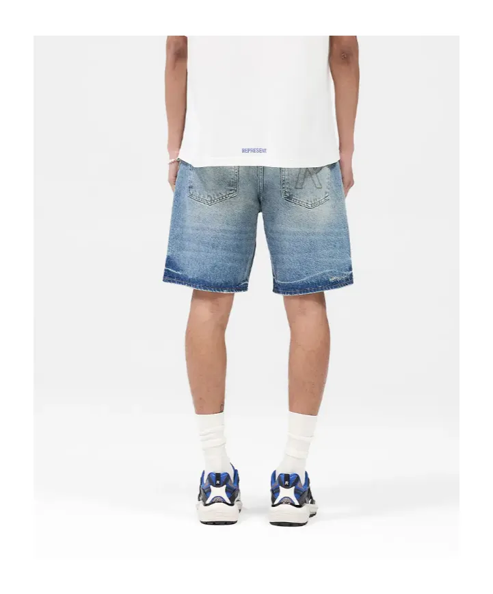 Logo Denim Shorts