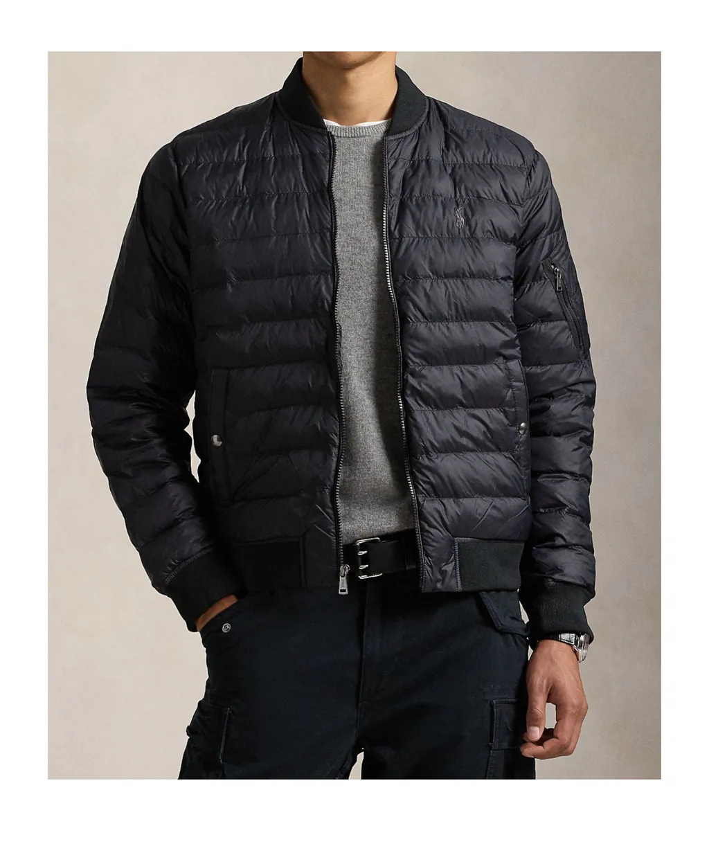 Polo Pony Embroidery Bomber Jacket