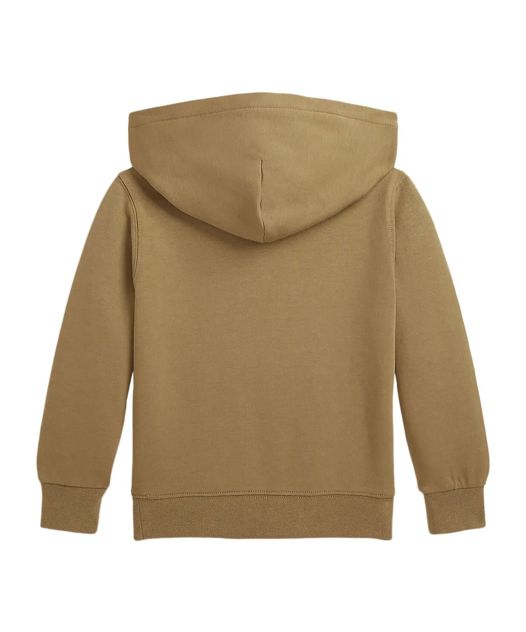 Logo Embroidered Drop Shoulder Hoodie