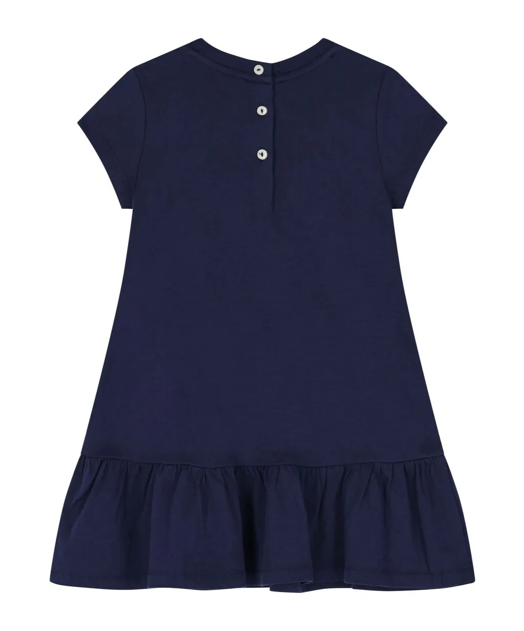 Polo Bear Dress And Diaper Cover Set