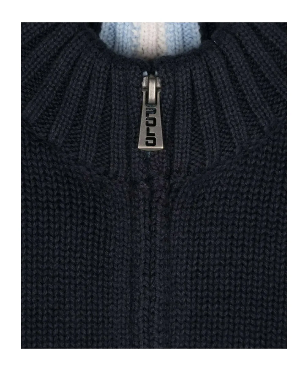 Polo Pony-Embroidered Cotton Cardigan