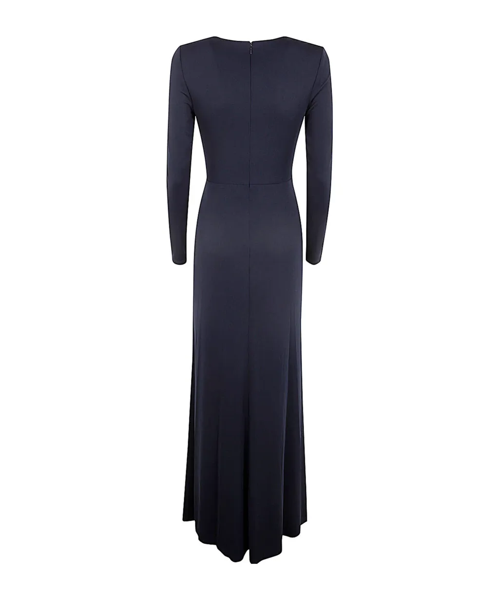V-Neck Stretched Gown