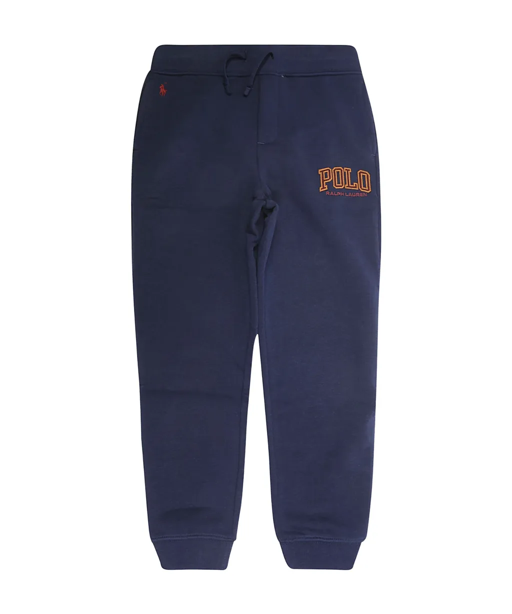 Logo Embroidered Drawstring Track Pants