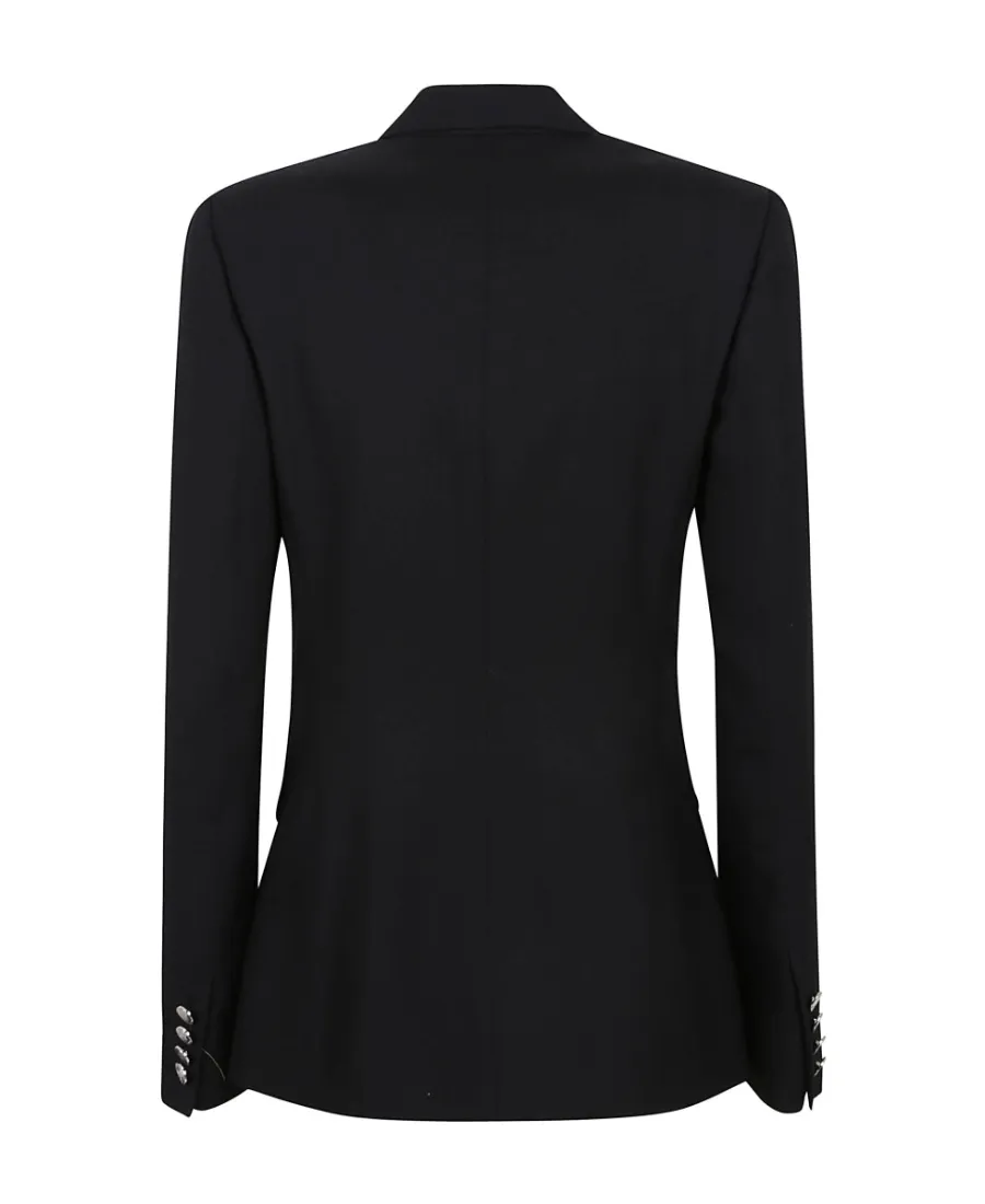 Double-Breasted Long-Sleeved Blazer