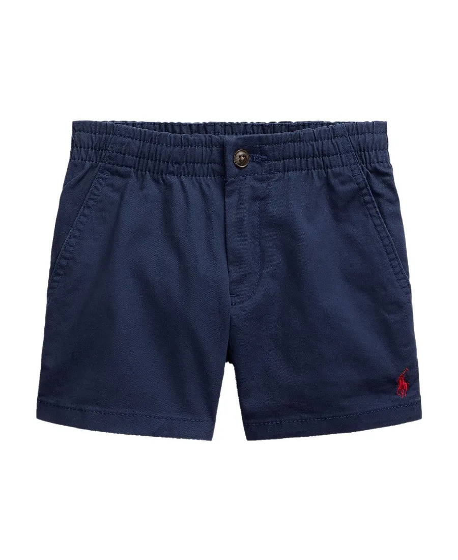 Logo Embroidered Elasticated Waist Shorts