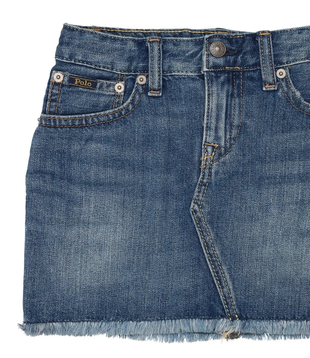 Frayed Denim Skirt