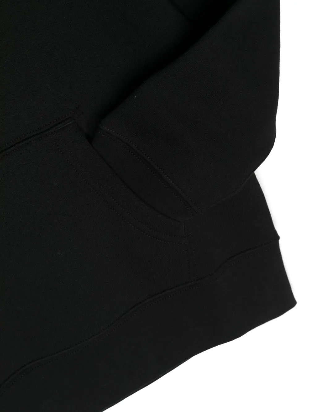 Logo Embroidered Long-Sleeved Hoodie