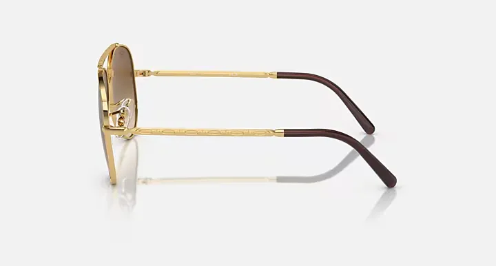 New Aviator Engraved-Detail Sunglasses
