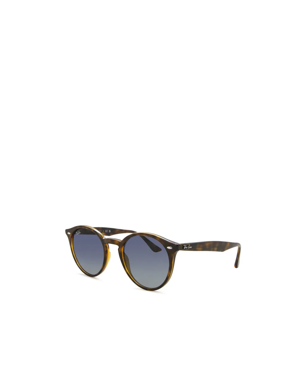 Tortoiseshell Round-Frame Sunglasses