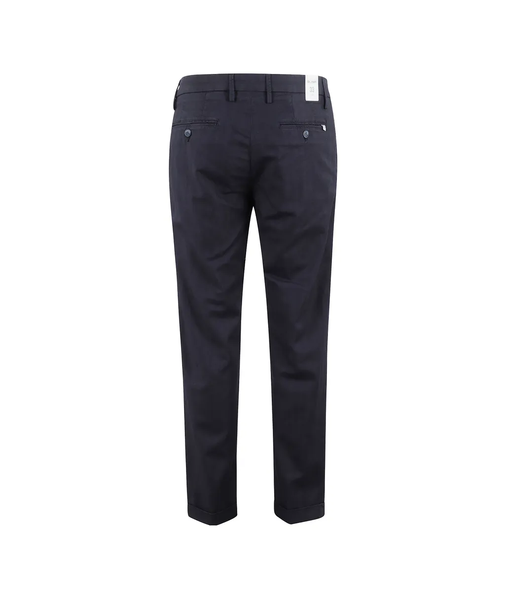 Cotton Straight-Leg Trousers