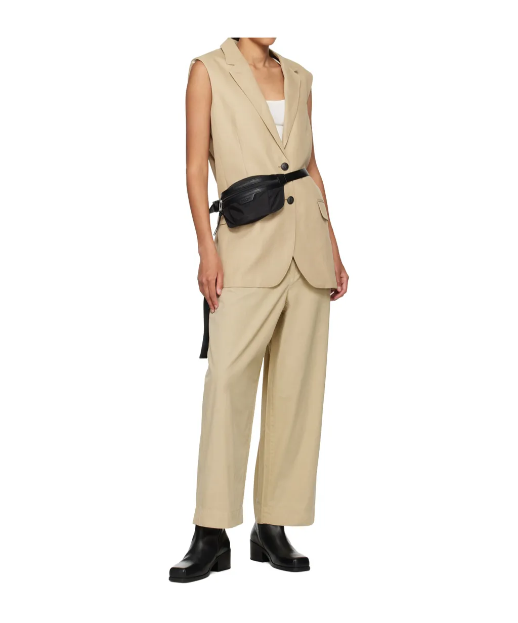 Lapel Sleeveless Vest