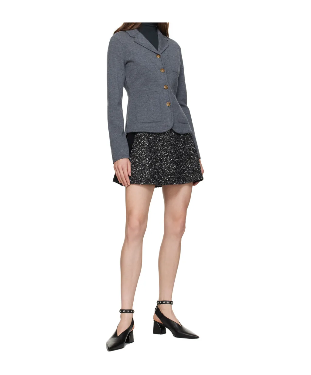 Elsie A-Line Tweed Miniskirt