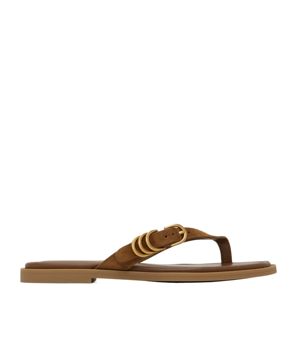 Round Toe Flat Sandals