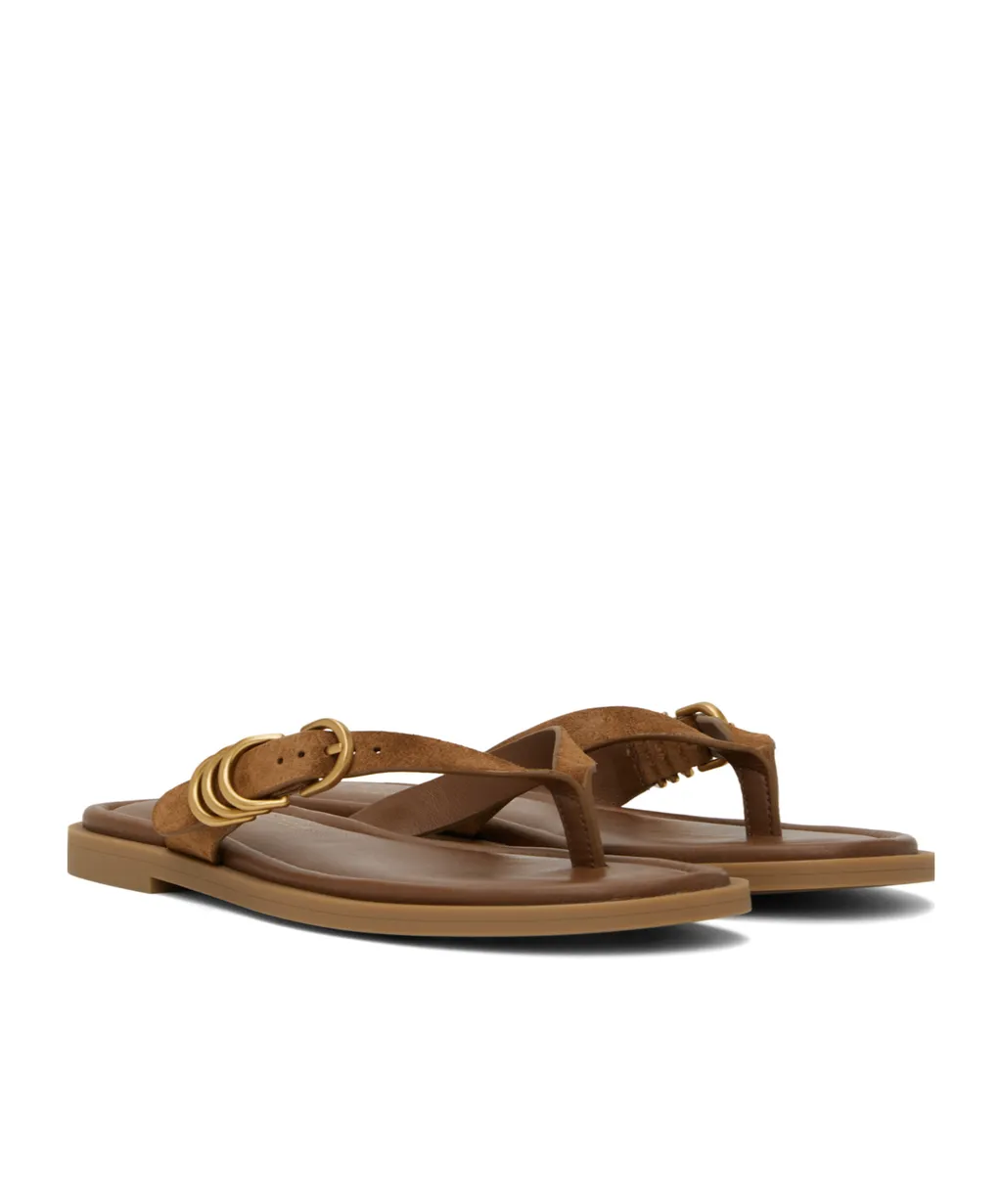Round Toe Flat Sandals