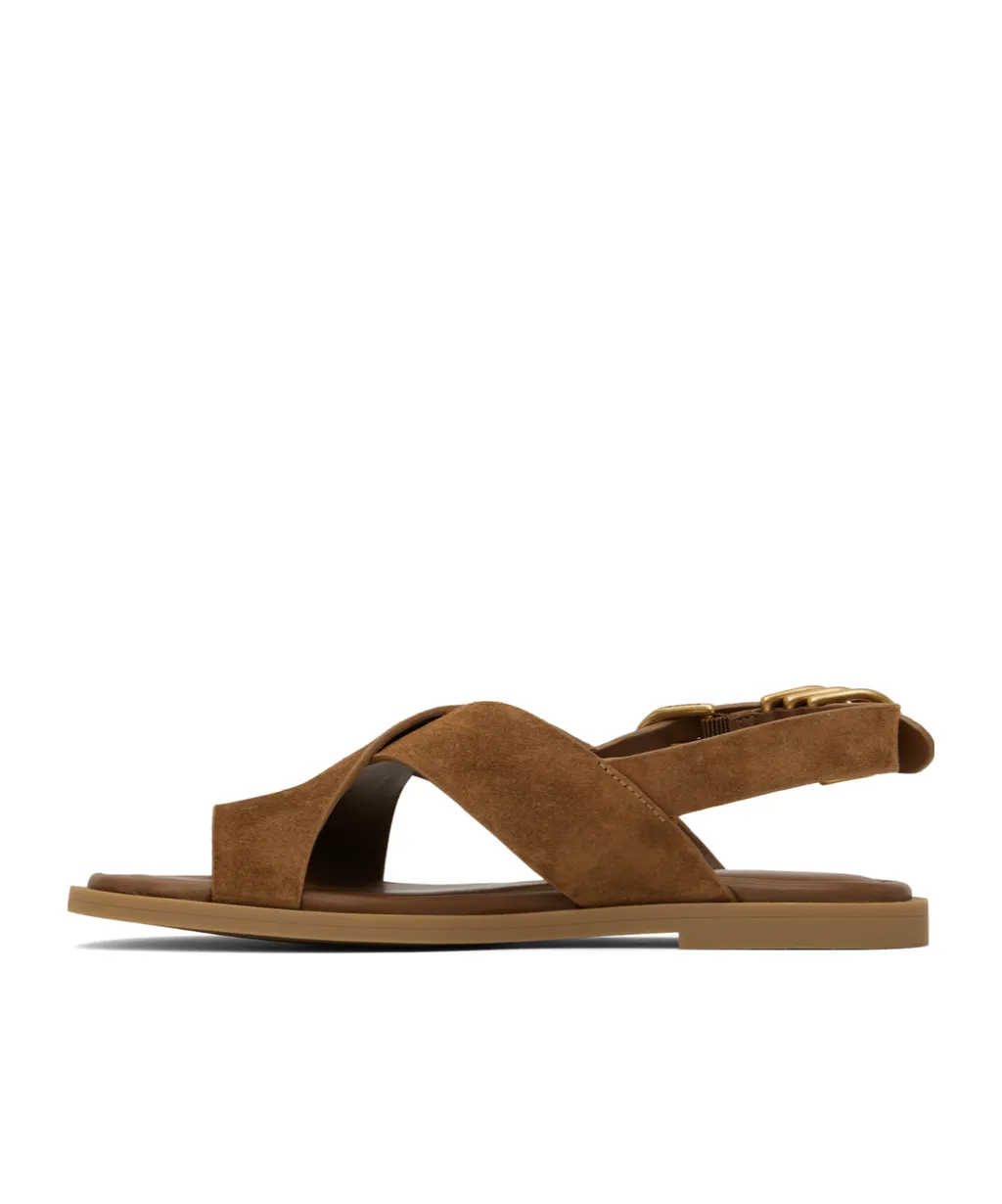 Cross Strap Flat Sandals
