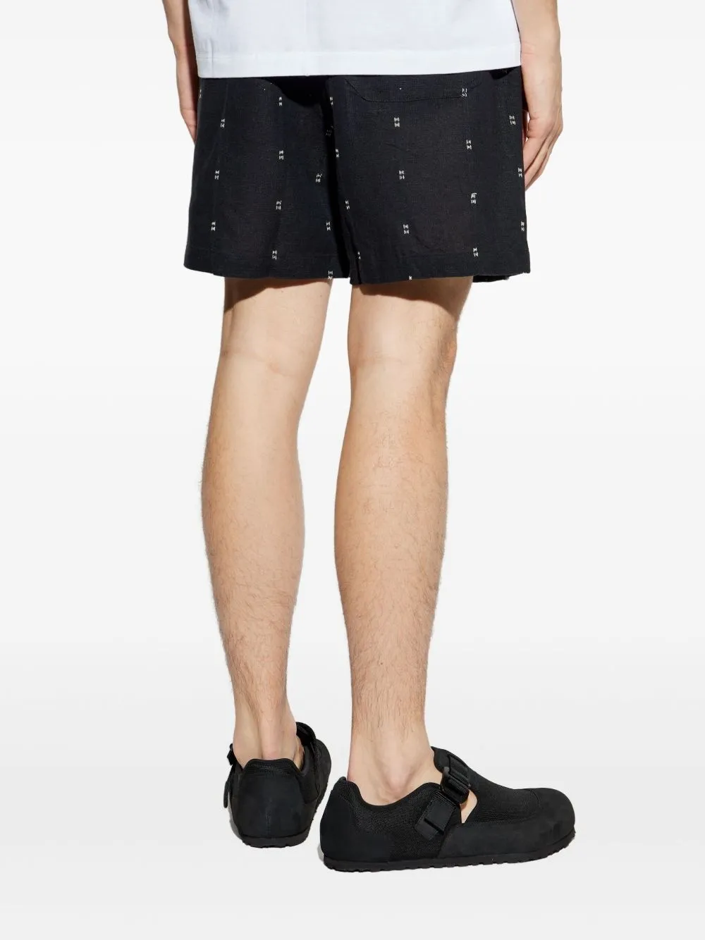 Elastic Drawstring Waist Shorts