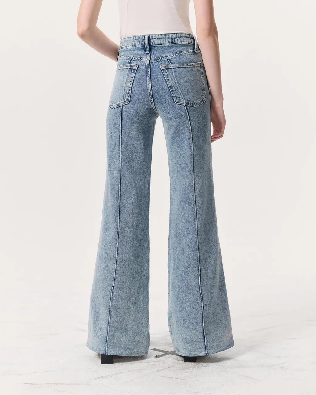 Skylar Wide-Leg Flare Jeans