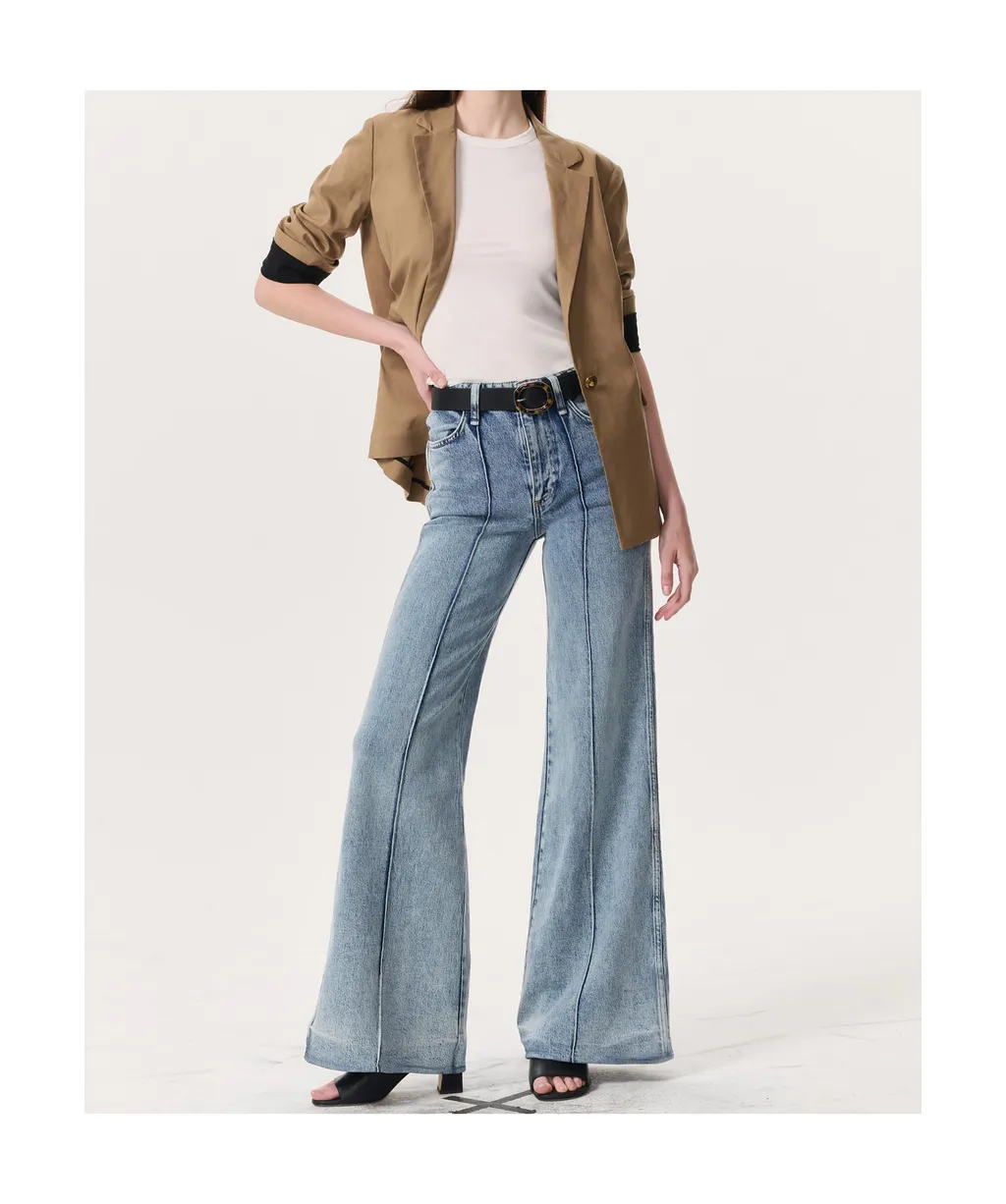 Skylar Wide-Leg Flare Jeans