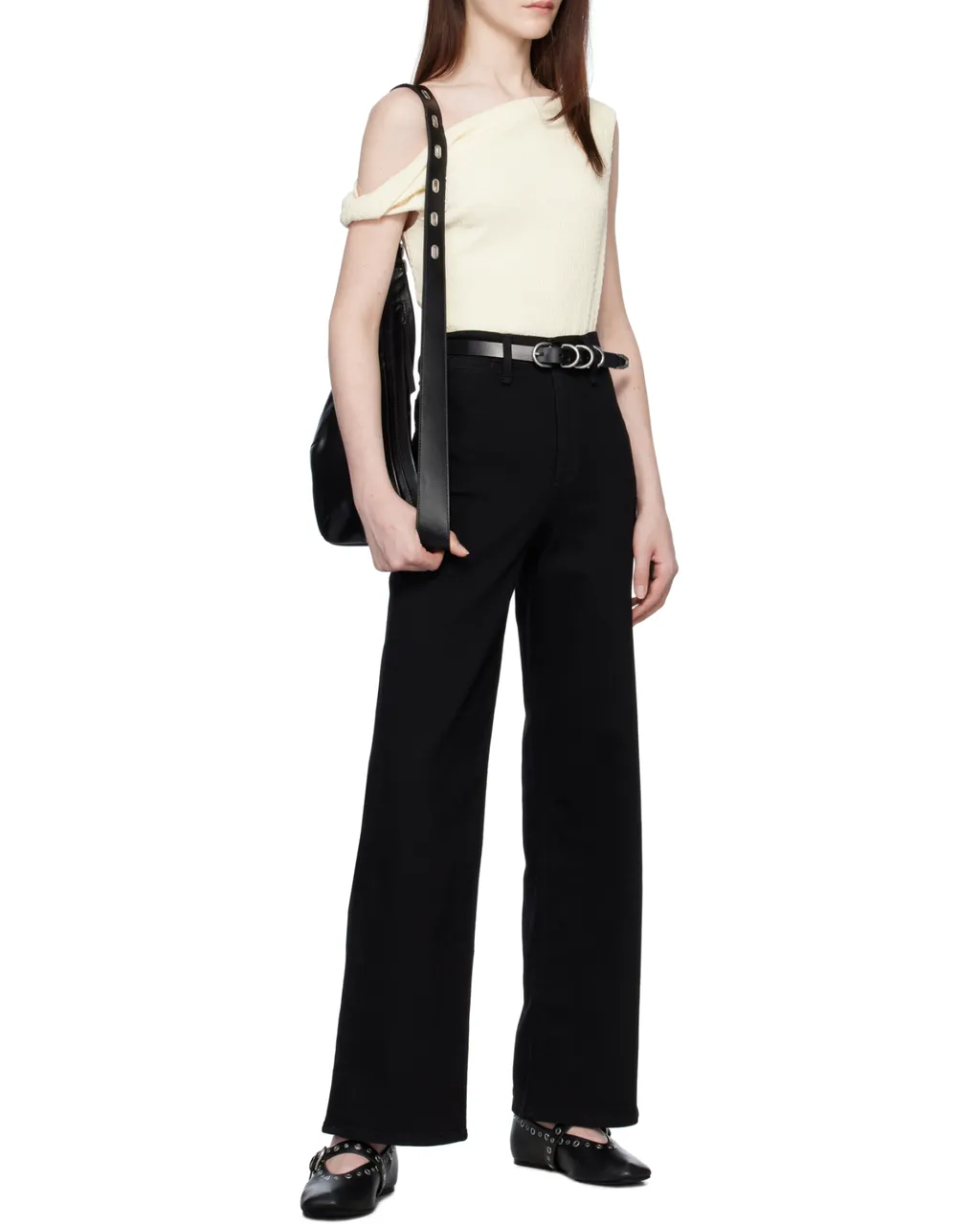 Adjustable Button Ballet Flats