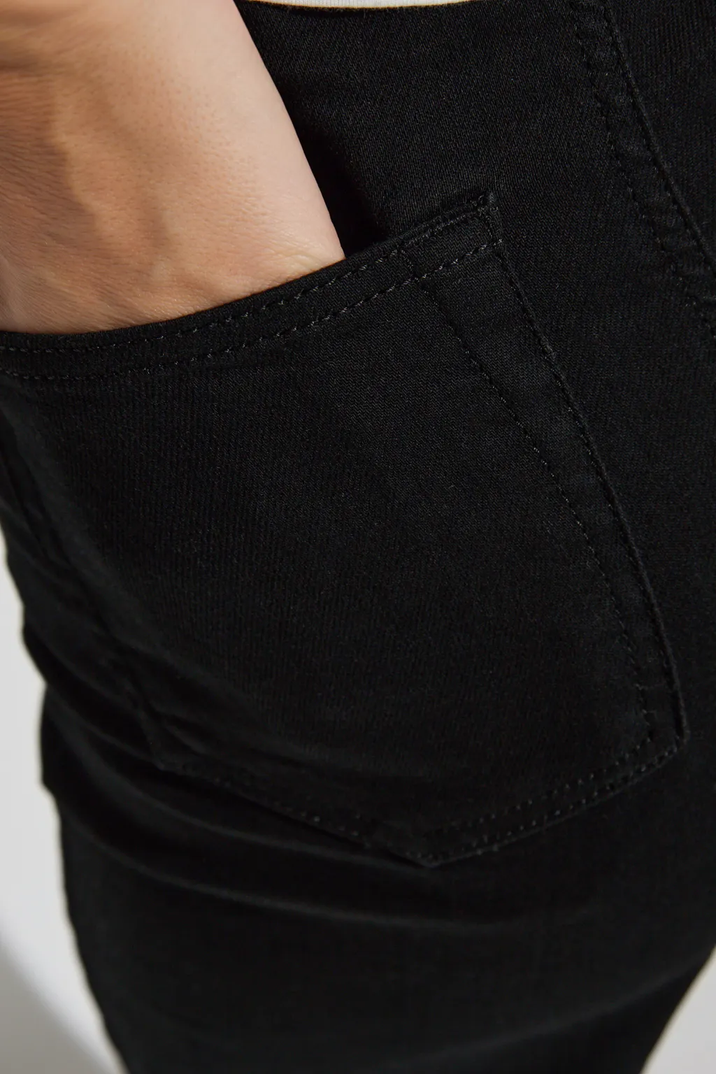 High-Rise Denim Pants