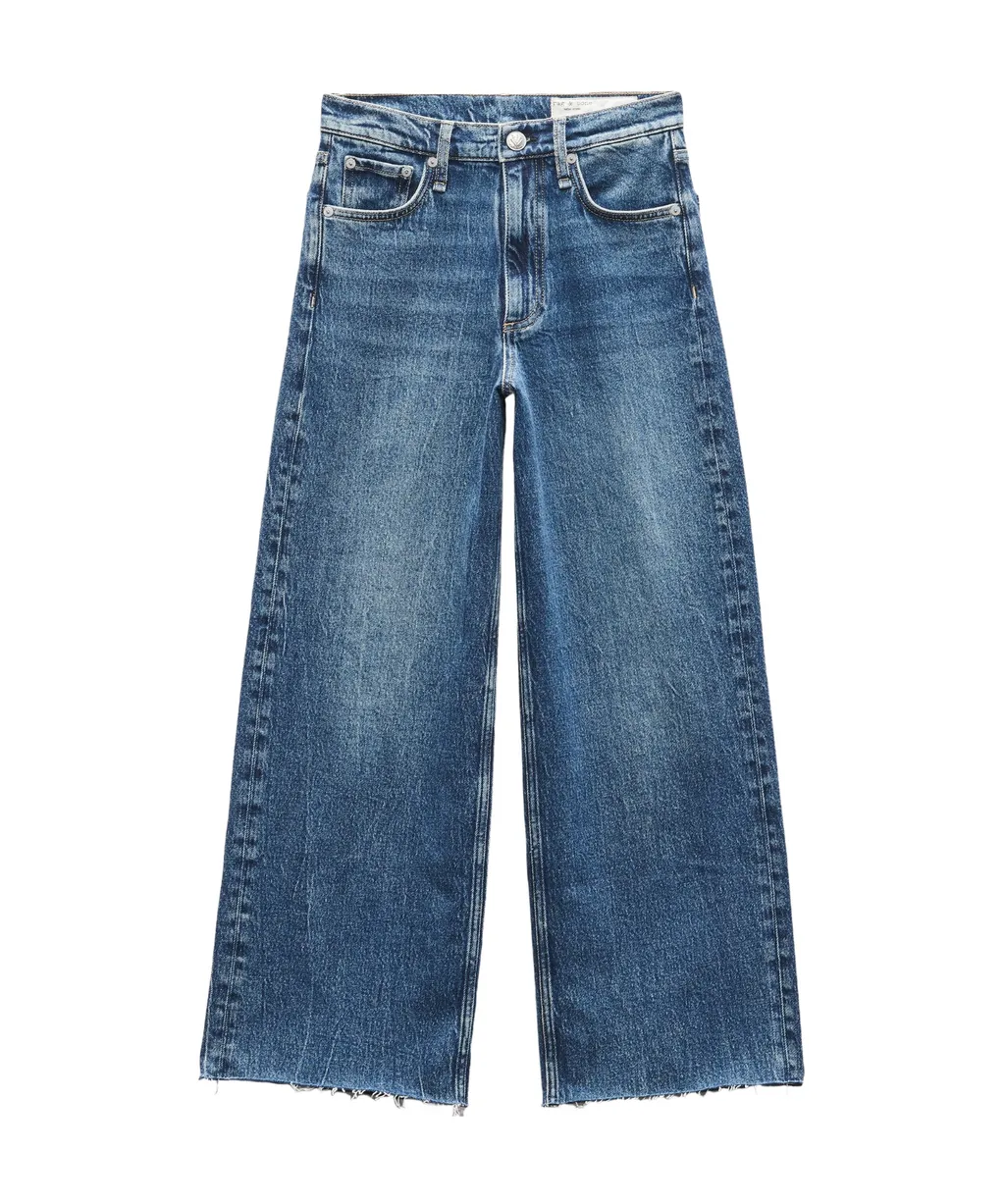 Logo-Patch Cropped Jeans