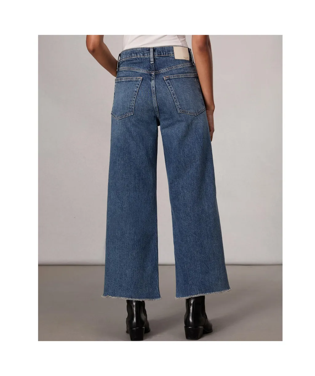 Logo-Patch Cropped Jeans