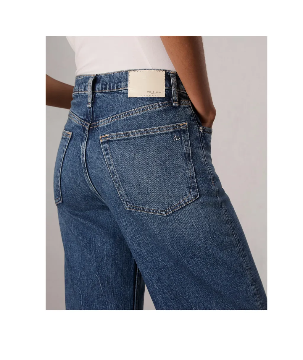 Logo-Patch Cropped Jeans
