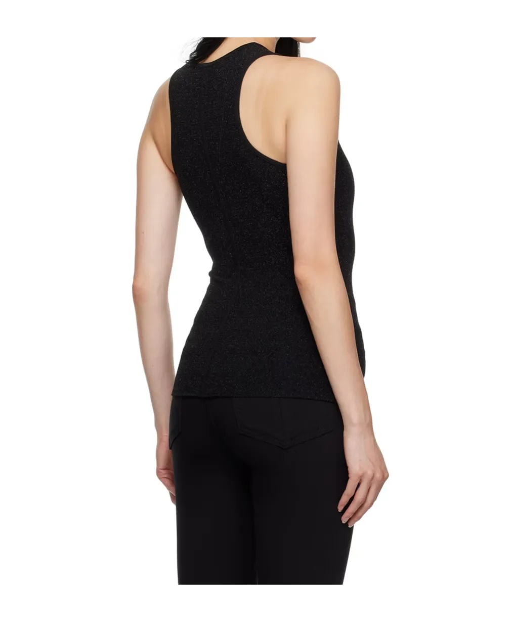 Knitted Round-Neck Vest