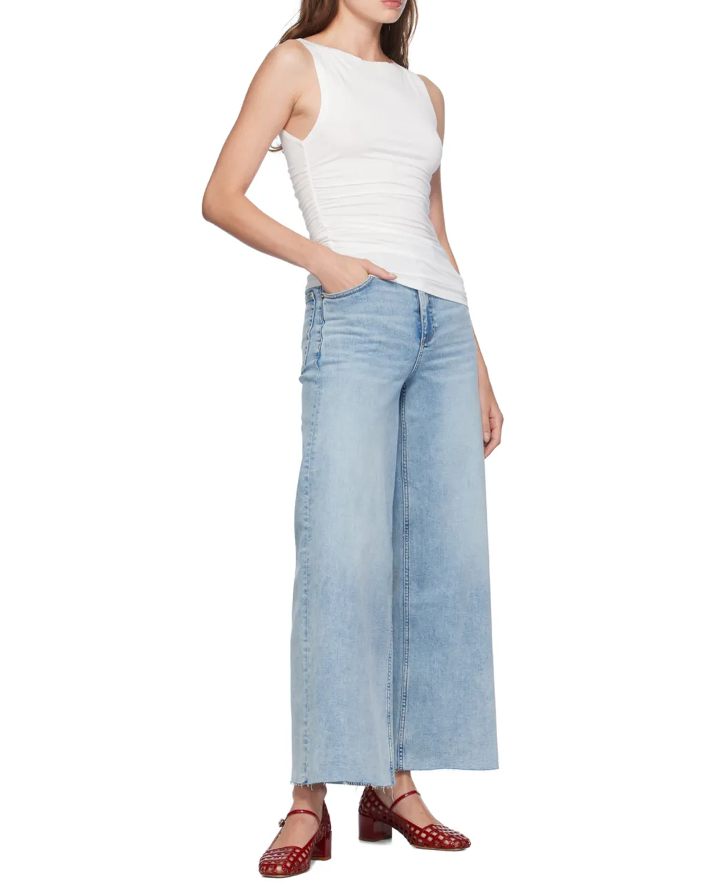 Collar Pleated Vest