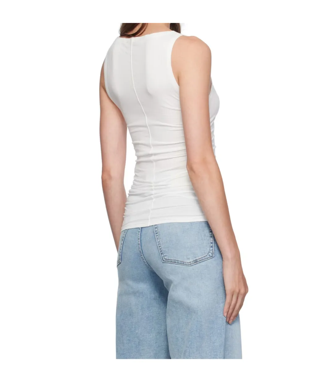 Collar Pleated Vest