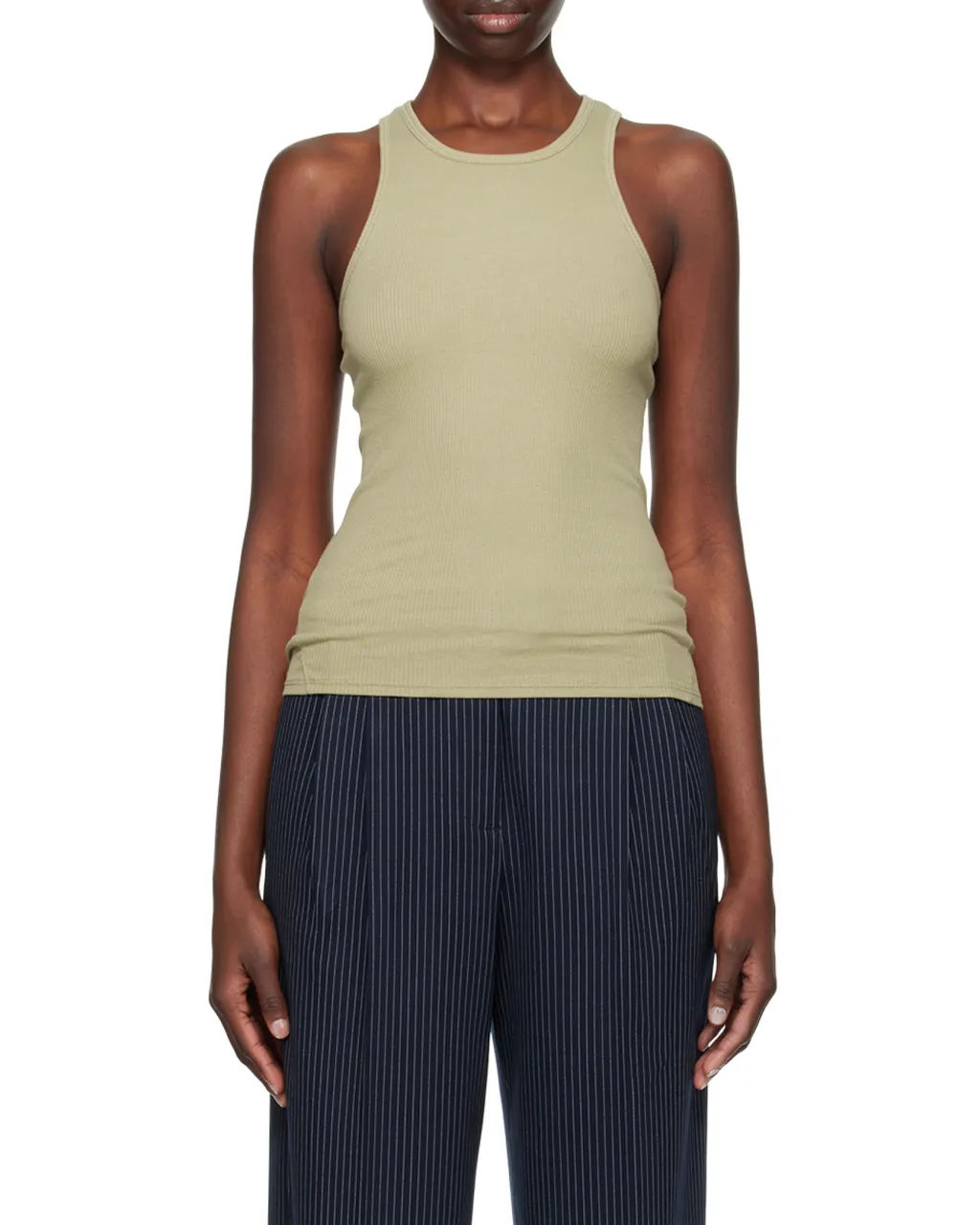 Rib Round-Neck Vest