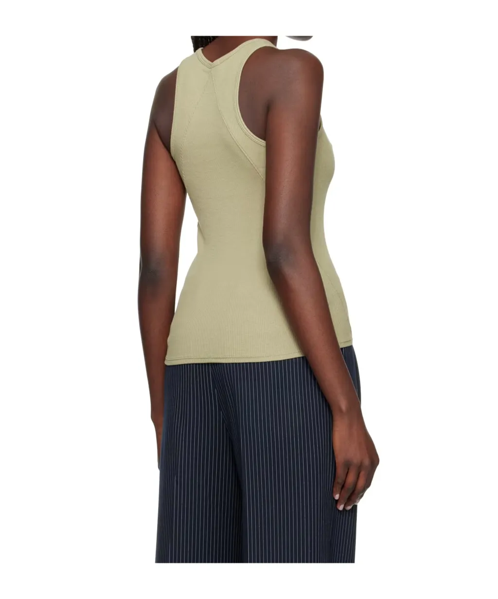Rib Round-Neck Vest
