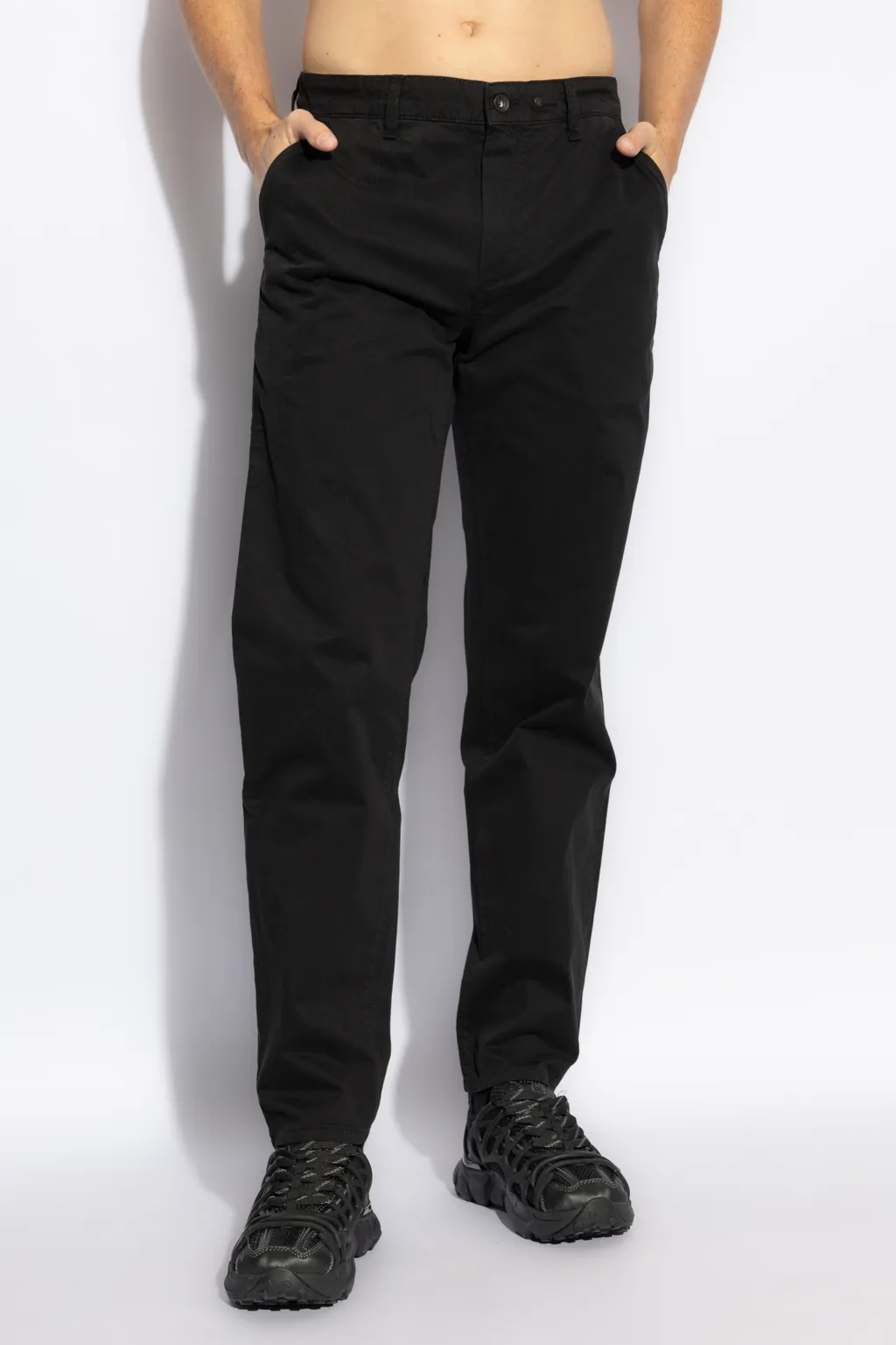Waistband Loop Casual Pants
