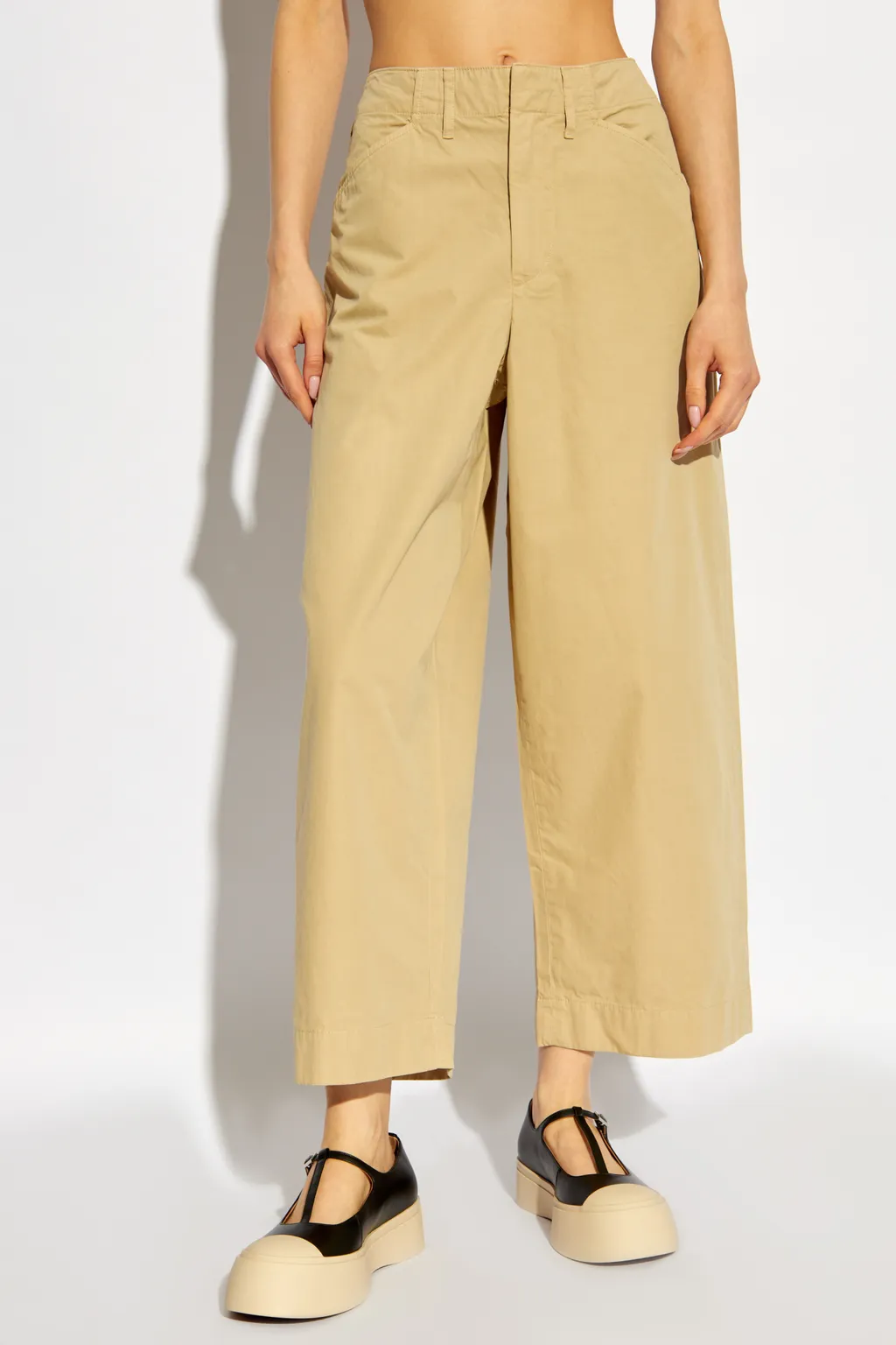 Belt-Loop Casual Pants