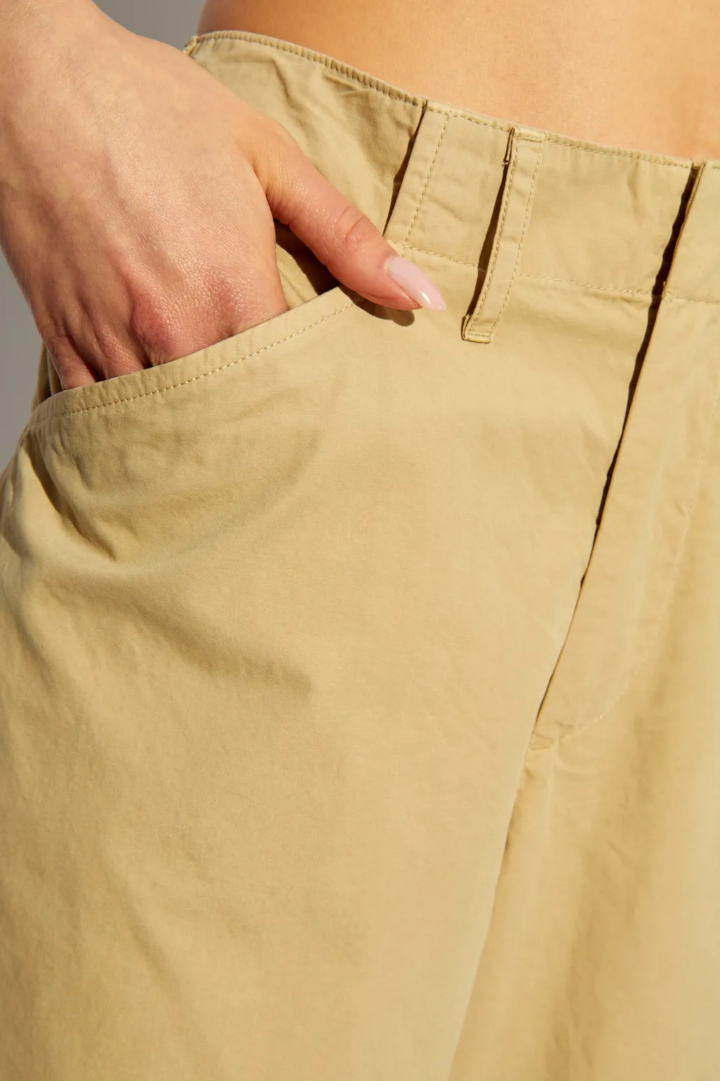 Belt-Loop Casual Pants