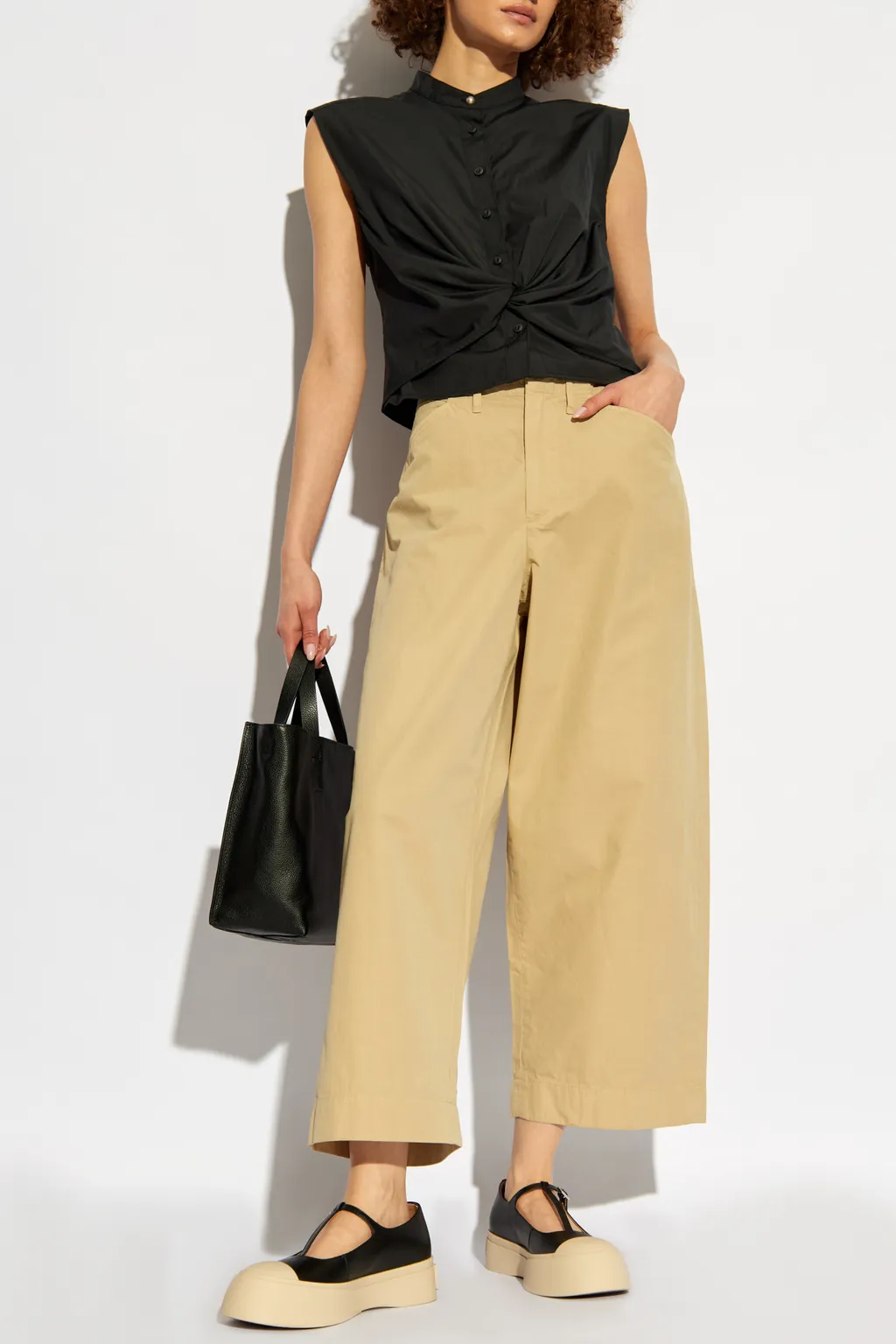 Belt-Loop Casual Pants