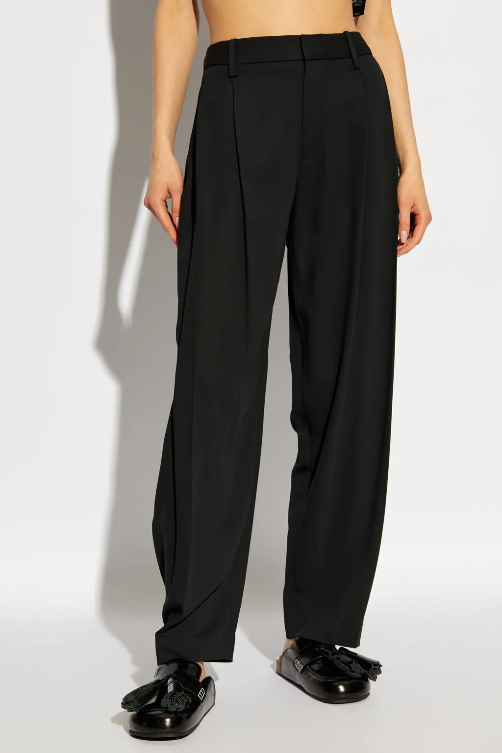 Belt-Loop Casual Pants