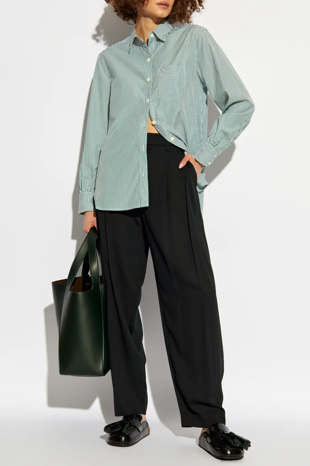 Belt-Loop Casual Pants