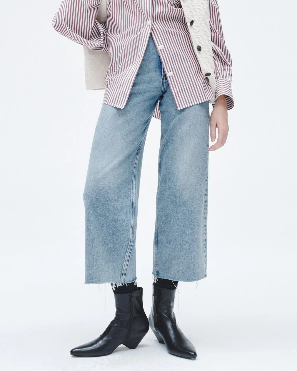 Cropped Wide-Leg Jeans