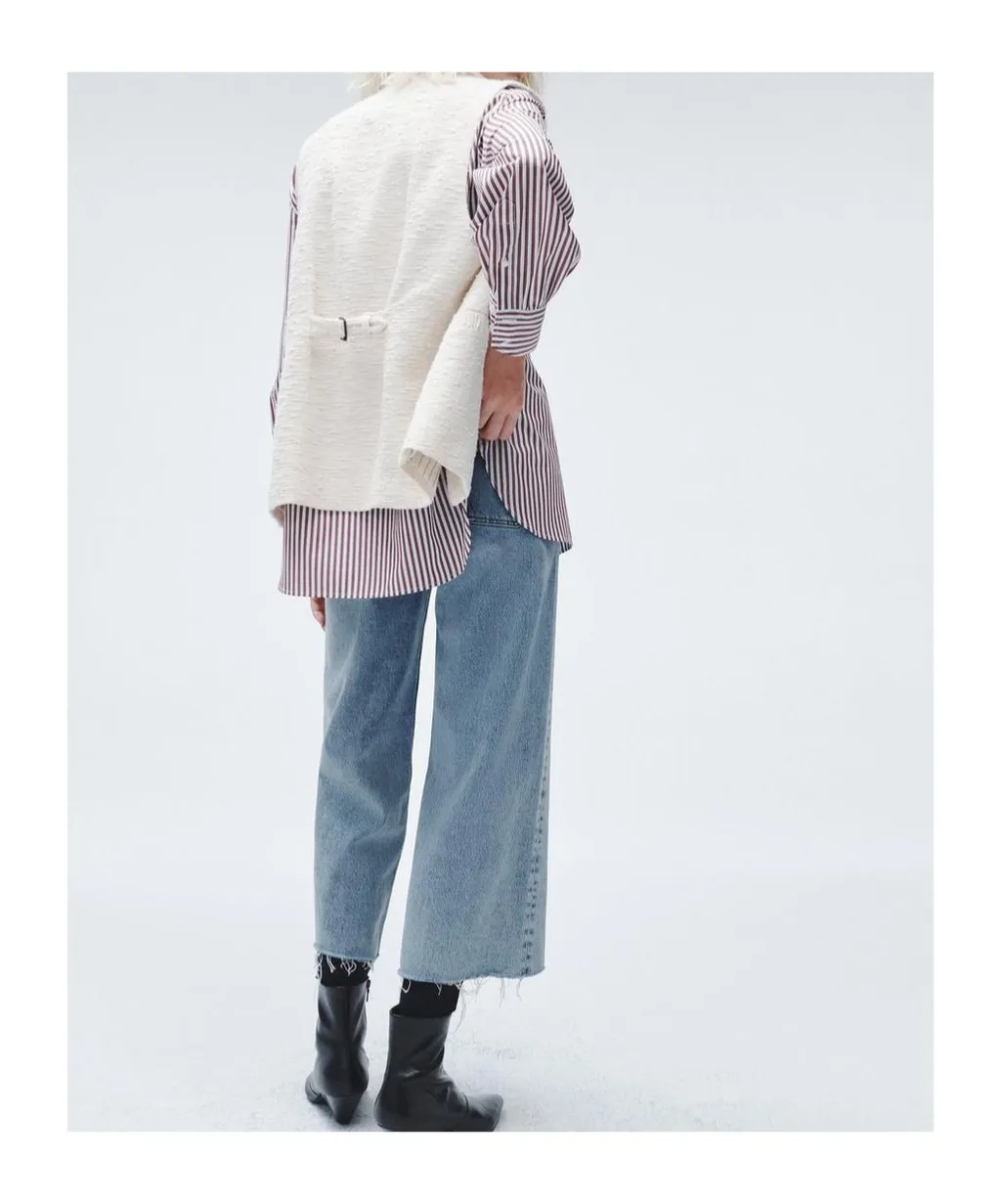 Cropped Wide-Leg Jeans