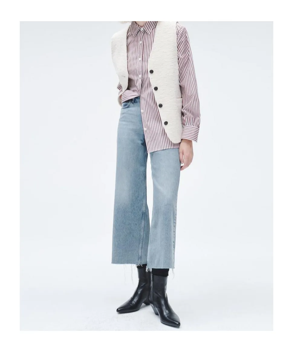 Cropped Wide-Leg Jeans