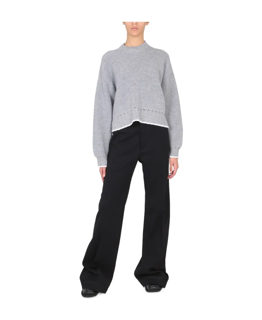 White Label Cut-Out Crewneck Sweater