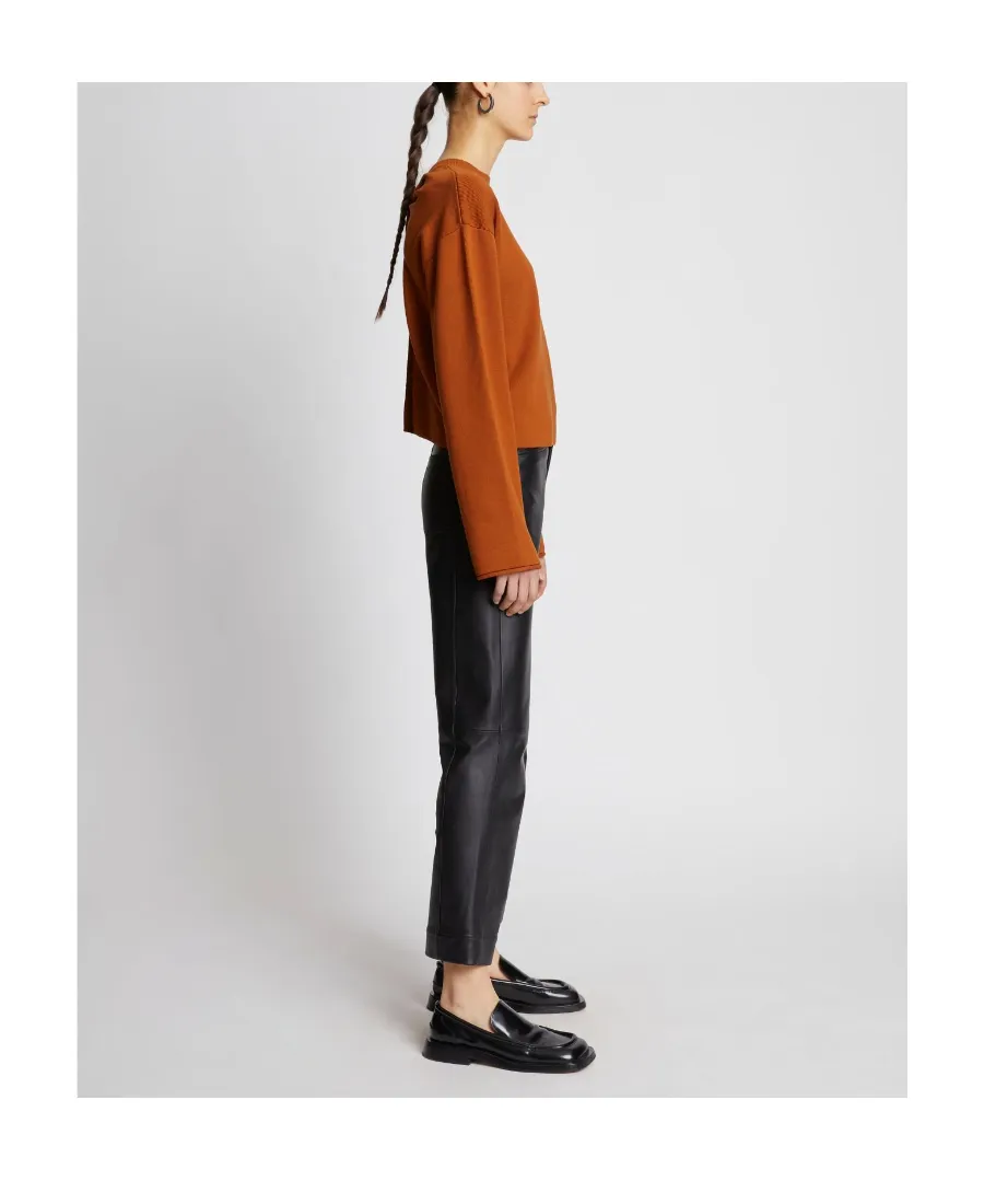 Long-Sleeved Sweater With Twisted Back