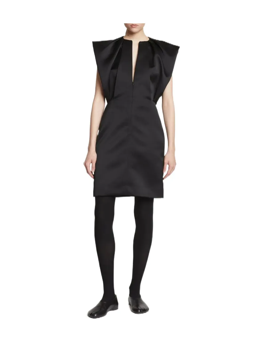 Ruched Crewneck Mini Dress