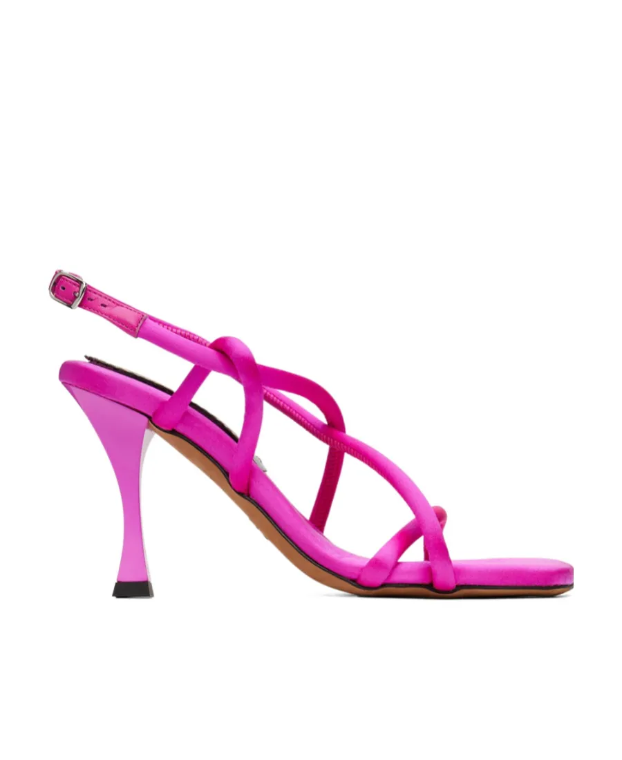Strappy High-Heeled Sandals