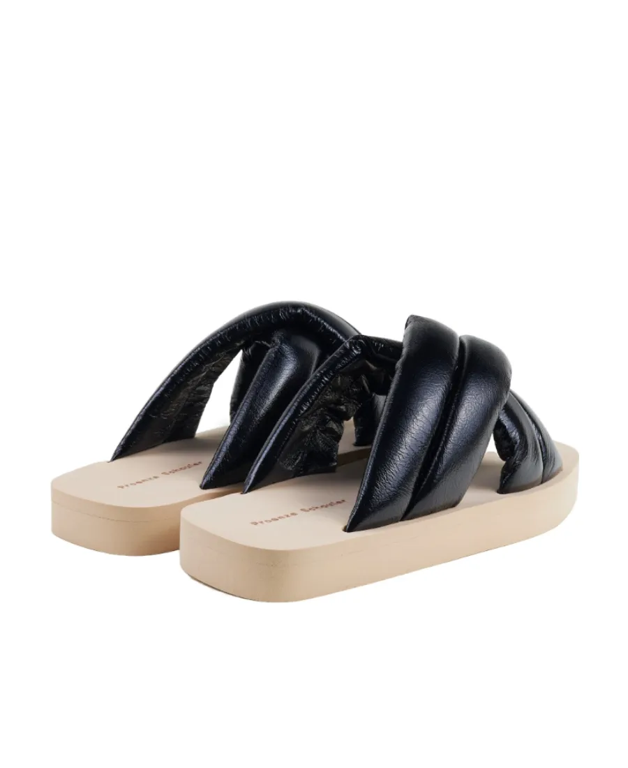 Crossover Slide Sandals