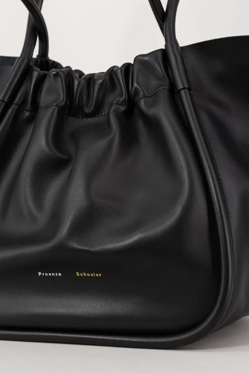 Large Ruched Tote Bag
